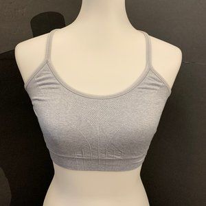 C9 Champion Light Grey Thin Strap Racerback Sports Bra Sz Large